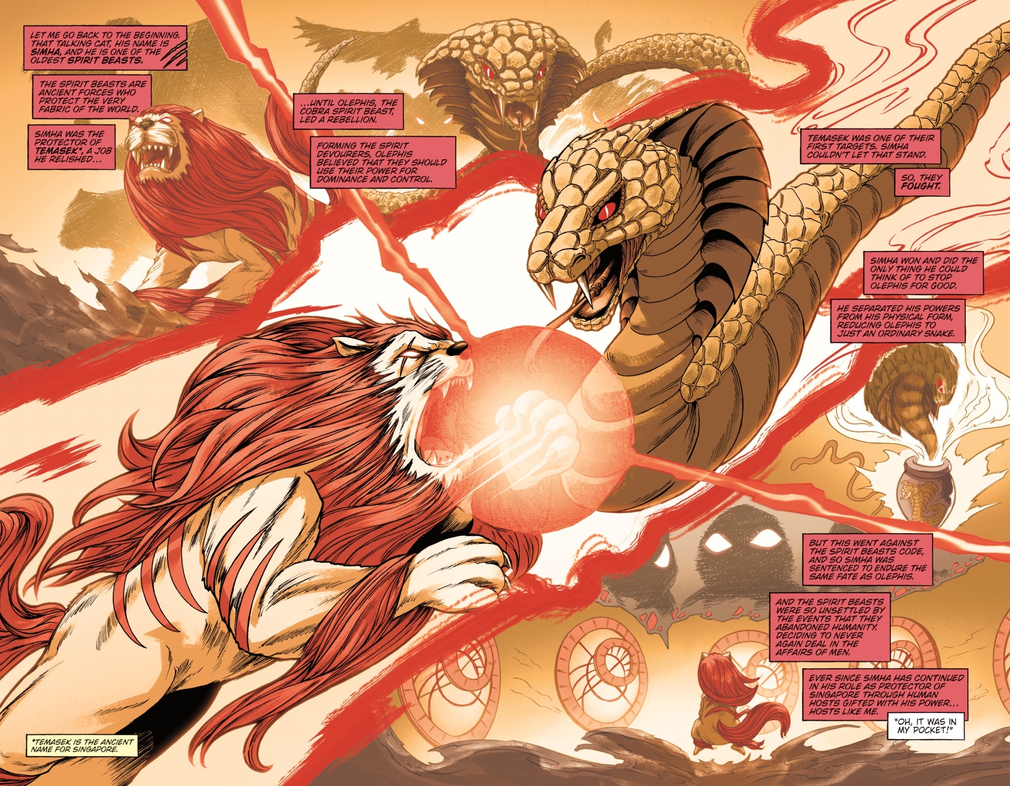 Lionborne Singapore comic spread